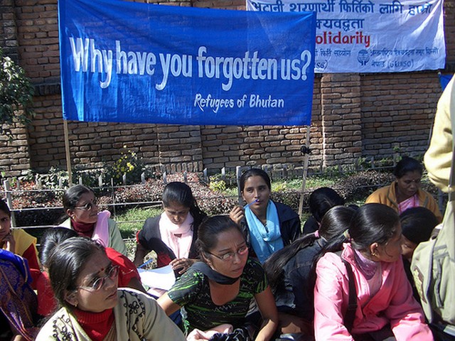 尼泊爾的不丹難民，照片來自Sudeshna Sakar、ISN Security Watch