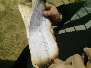 Some of the half-burnt documents #amndawla #october