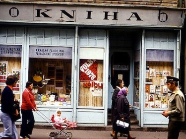 Shopfront in Czechoslovakia, 1976. Image by Flickr user docman (CC BY-NC 2.0).