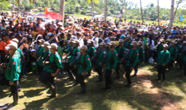 الاحتفال بالذكرى السنوية 42 للحزب الشيوعي في شمال شرق منطقة مندناو. الصورة من موقع الثورة الفلبينية.