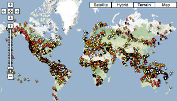 Mappa UNESCO delle Lingue in pericolo