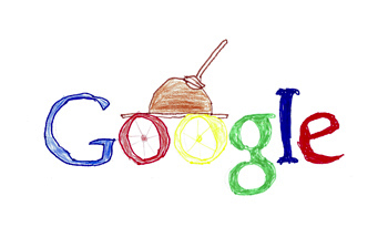 Google doodle by Ahmed Taha, 11 years old.