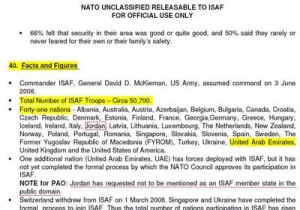 The declassified NATO document obtained by Wikileaks (PDF)