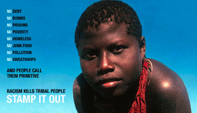 Survival International's online campaign to Stamp Out racism against tribal people
