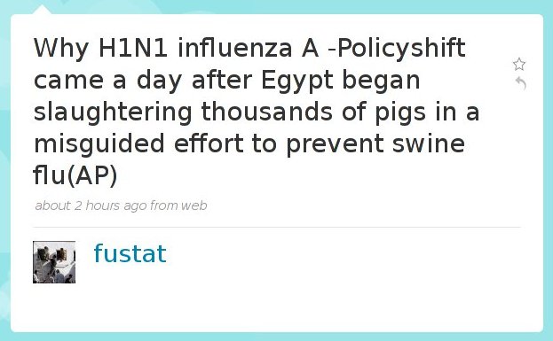 @Fustat asking why "Swine flu" has been named to H1N1