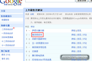 Schermata di Google China in cinese