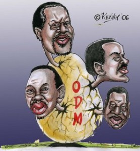 Kenny's cartoon on ODM(Orange Democratic Movement)