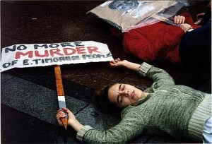 "Die-in" protest in the US. Credit: www.etan.org