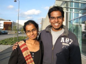 Anindita Nayak e Abhishek Nayak, partecipanti dall'India