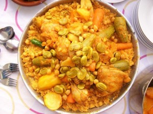 Typical seven-vegetable couscous (photo by ukcider)