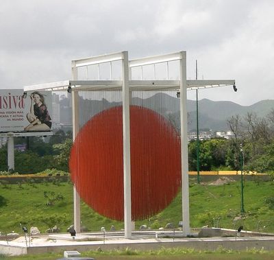 Photo of Soto Sphere in Caracas by Guillermo Ramos Flamerich under a GNU Free Documentation License
