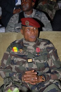 Dadis Camara, a Guinean military officer who seized power last December in a coup, was shot yesterday by one of his aides.