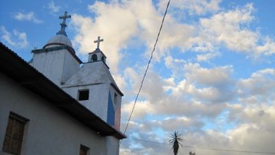 The Church of the tzotzil town Naranjatic Bajo taken by Andrea Arzaba