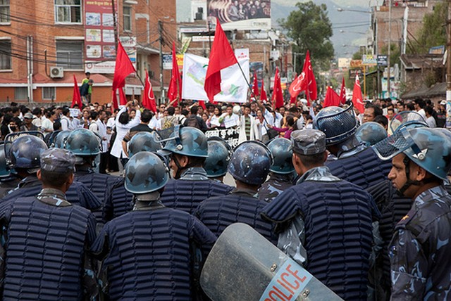 Maoist protest In Nepal