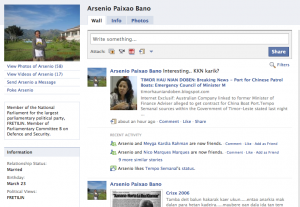 Member of Parliament Arsenio Bano on Facebook - with permission.