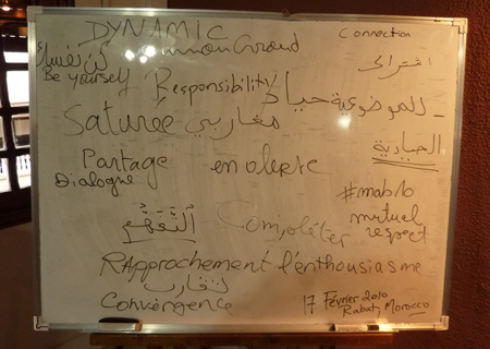 Rabat SFCG Workshop - Whiteboard