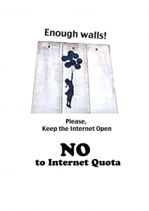 Enough Walls - No To Internet Quota
