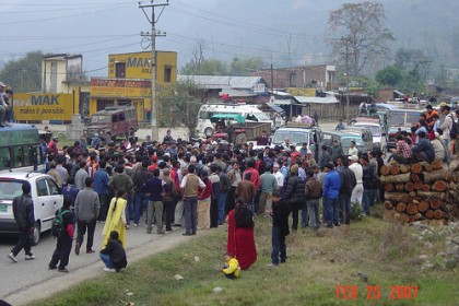 Strike in Nepal. Image by Flickr user Nepaliaashish. Used under a  Creative Commons License