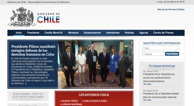Government of Chile website