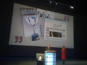 Talk Morocco is announced the winner at RePublica conference in Berlin, photo by Sami be Gharbia