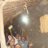 Children enjoying Solar generated light