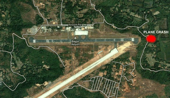 Satellite view of the airport. Image by Twitpic user LarkRD