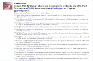 Archivi degli aggiornamenti via Twitter dal Madagascar