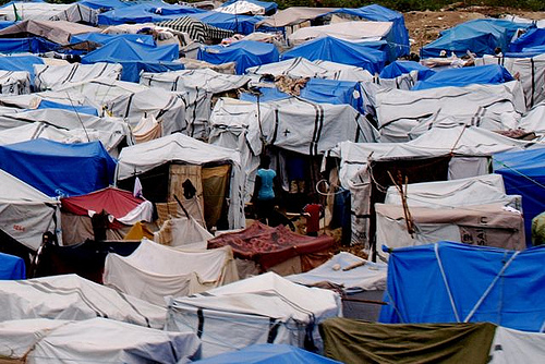 Tent City in Haiti by Edyta Materka