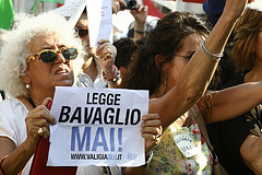 Maandamano ya kupinga Sheria Kabaji, Piazza Navona, Roma, 1 Julai (CC BY-NC-SA)