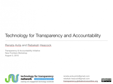 Technology for Transparency Network: Five Lessons Learned