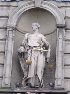 The Court House - Figure of Justice, photo by Elliott Brown