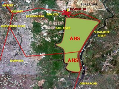 Mappa del Progetto edilizio militare, AHS (Army housing scheme)