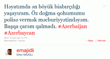 Tweet in azero