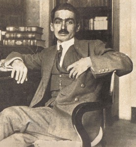 Picture of Monteiro Lobato, circa 1920. Image in public domain.
