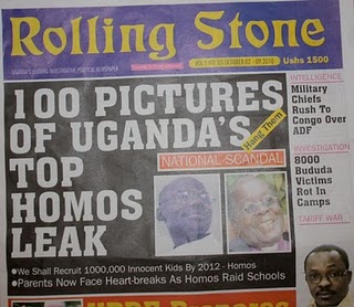 Copertina di Rolling Stone, Uganda