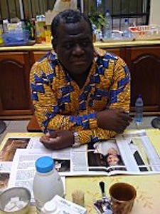 Opposition 'Prime Minister' Bandega-Lendoye in the Libreville UNDP building, February 2011. Image by Le Gri-Gri International.
