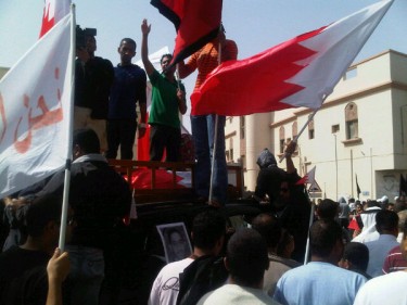 Funeral procession in Sitra