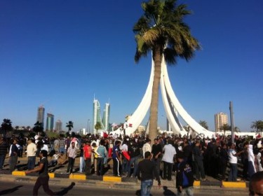 Protesters reclaiming Lulu Roundabout