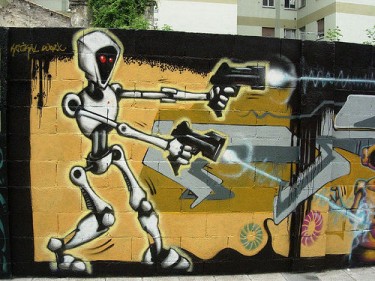 Graffiti robot. Image by Flickr user jlmaral (CC BY-SA 2.0).