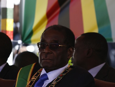 Robert Mugabe at Zimbabwe's Independence Day celebrations 2009, Harare. Image by Zimbo Zimbo, copyright Demotix (17/04/2009).