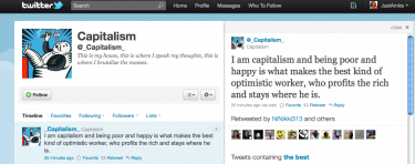 Screen shot of @_Capitalism_ Twitter page
