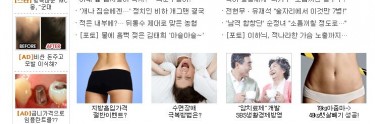 Sample of Internet news adverts. Captured from local newspaper outlet Hankooki.com. Criticism of Hankook newspaper not intended.