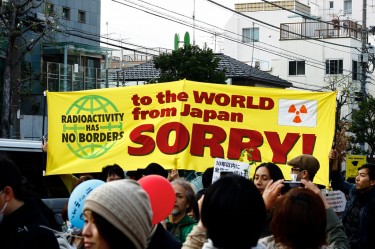 Anti-nuclear power protests in Kouenji, Japan. Image by Flickr user SandoCap (CC BY-NC 2.0). 