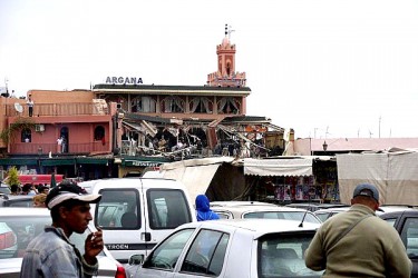 Foto dell'Argana dopo l'esplosione