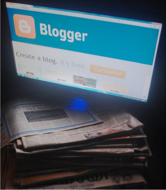 Blog vs Media. Immagine del relativo autore