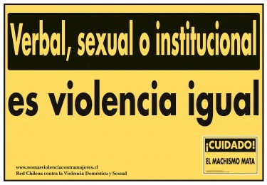"Verbal, Sexual or Institutional: All are Forms of Violence."