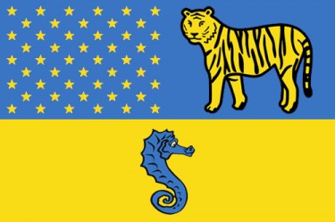 Версия флага Владивостока, предложенная пользователем ЖЖ churkinsky_most