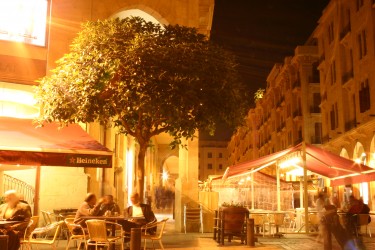 Cafes in downtown Beirut. Photo credit: Wikipedia, licensed under   the Creative Commons Attribution-Share Alike 3.0 Unported license