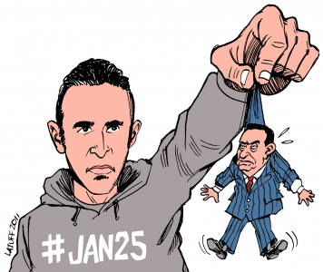 Carlos Latuff: Khaled Said e Mubarak