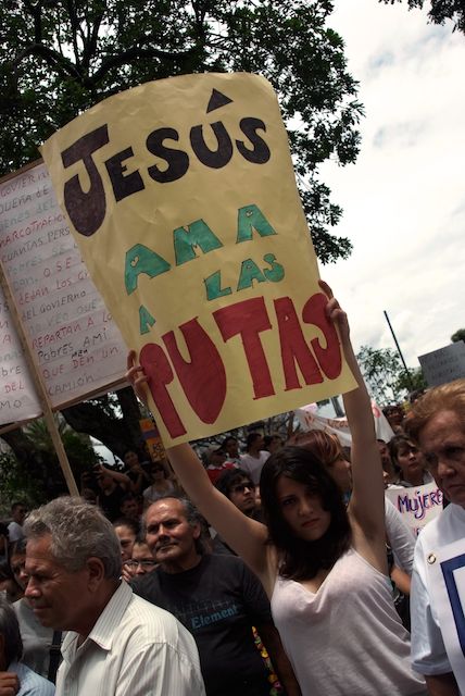 "Jesus Loves Sluts" by Julia Ardón, 2011